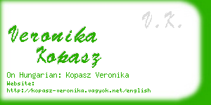 veronika kopasz business card